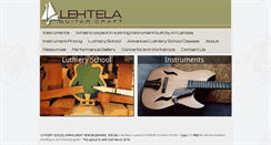 Desktop Screenshot of lehtelaguitarcraft.com